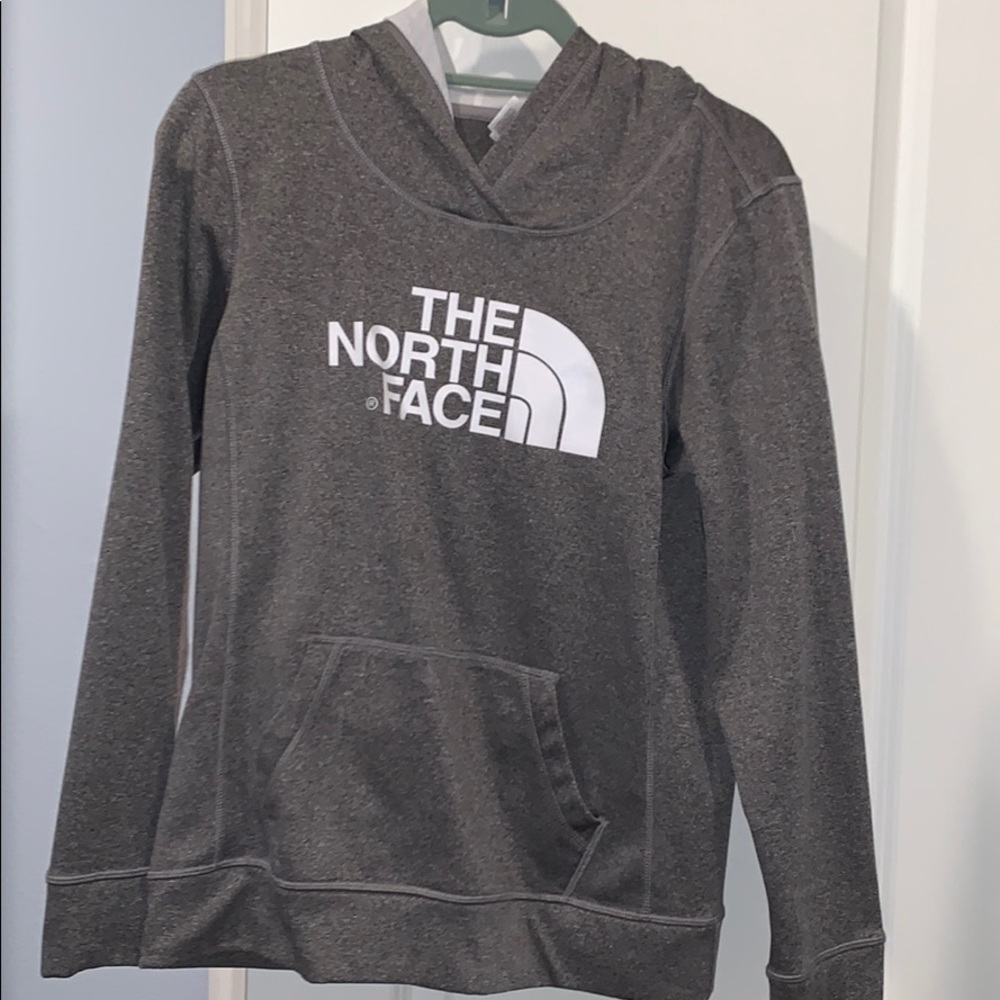 North Face grey hoodie